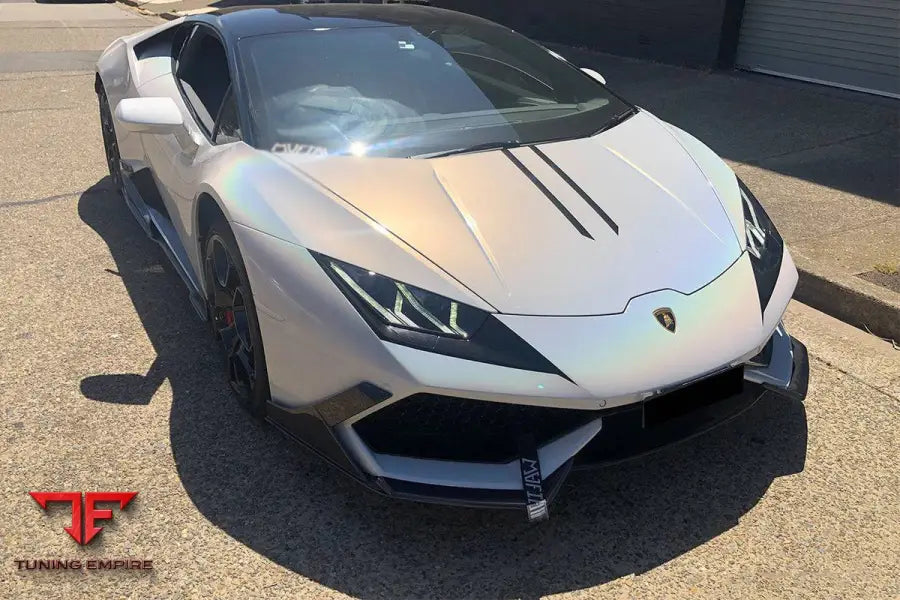 LAMBORGHINI HURACAN LP610 MD STYLE CARBON FIBER FRONT LIP BSD