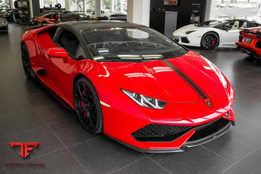 LAMBORGHINI HURACAN LP610 VRS STYLE CARBON FIBER FRONT LIP BSD