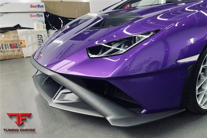 LAMBORGHINI HURACAN STO DRY CARBON FIBER DOWN-FRONT LIP BSD