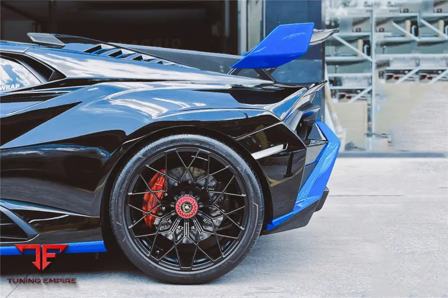 LAMBORGHINI HURACAN STO DRY CARBON FIBER TRUNK SPOILER SIDE WINGLETS BSD