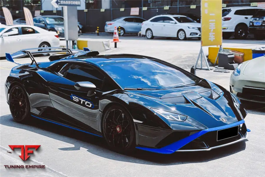 LAMBORGHINI HURACAN STO DRY CARBON FIBER TRUNK SPOILER WING PLATE BSD