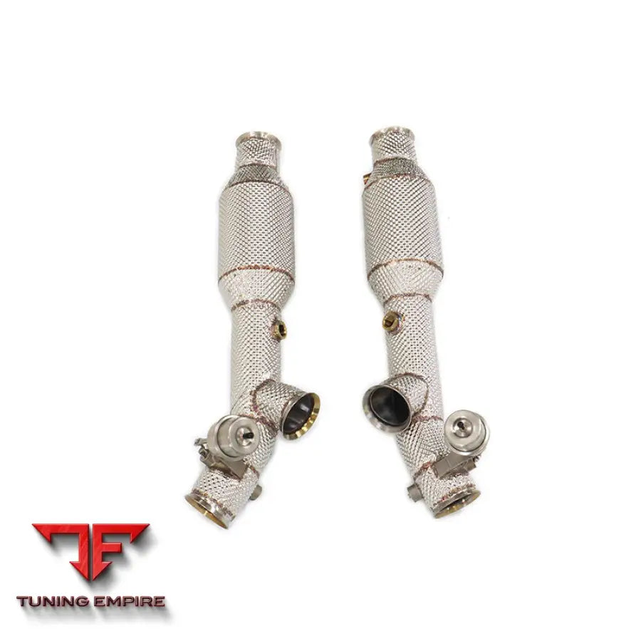 LAMBORGHINI MURCIELAGO LP640 STAINLESS STEEL RAZOR EXHAUST DOWNPIPE WITH HEAT SHIELD