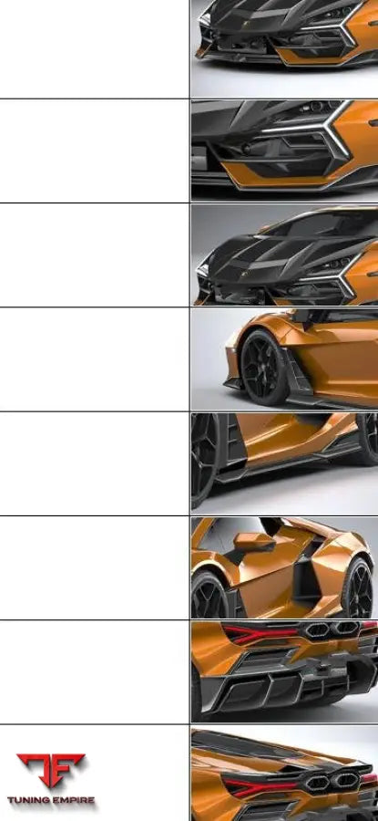 LAMBORGHINI REVUELTO CARBON FIBER PARTS