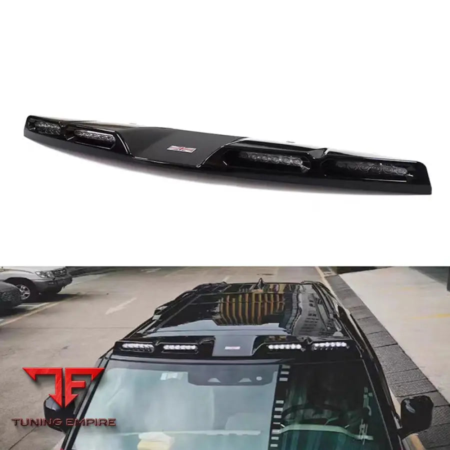 LAND ROVER DEFENDER 110 90 130 ROOF SPOILER DRY CARBON FIBER LED