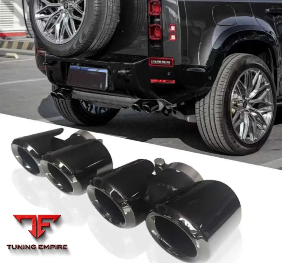 LAND ROVER DEFENDER 90 110 ALUMINUM EXHAUST TIP ROUND 2020+