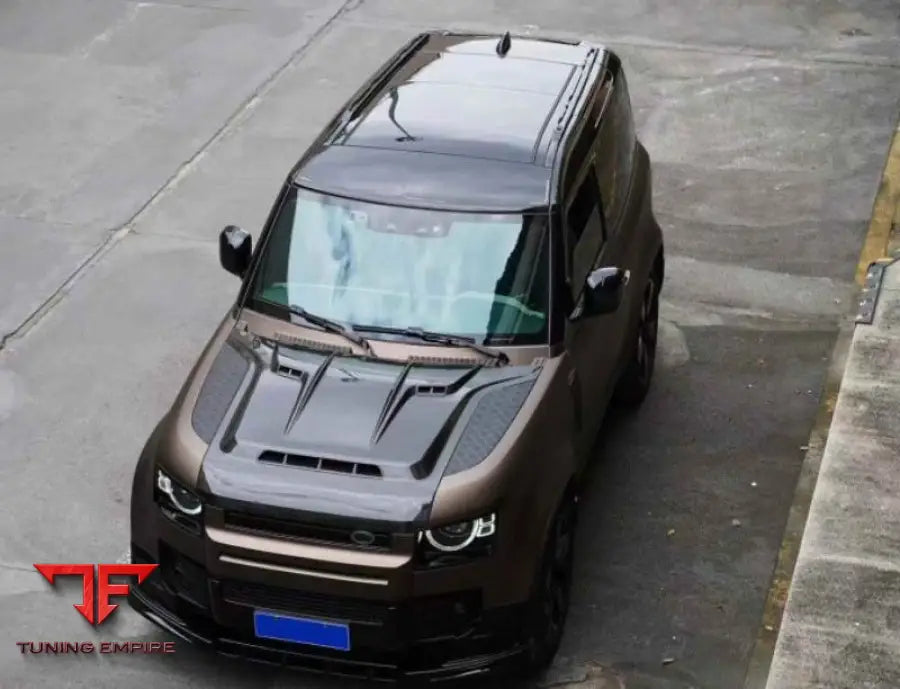 LAND ROVER DEFENDER DRY CARBON FIBER HOOD BONNET 2020+