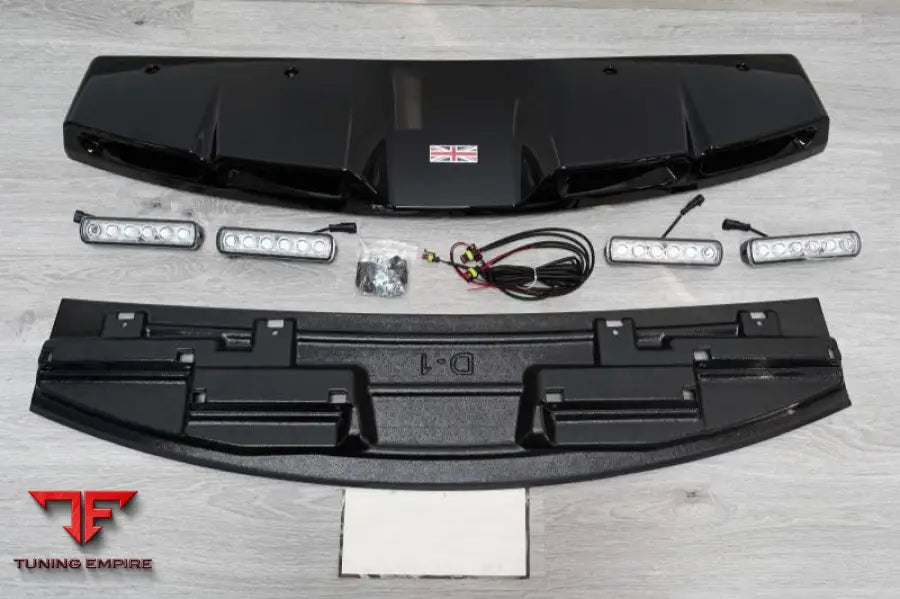LAND ROVER DEFENDER FRONT ROOF LED LIGHTS GLOSS BLACK