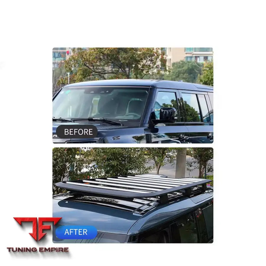 LAND ROVER DEFENDER HIGH QUALITY BLACK ROOF RACK 110