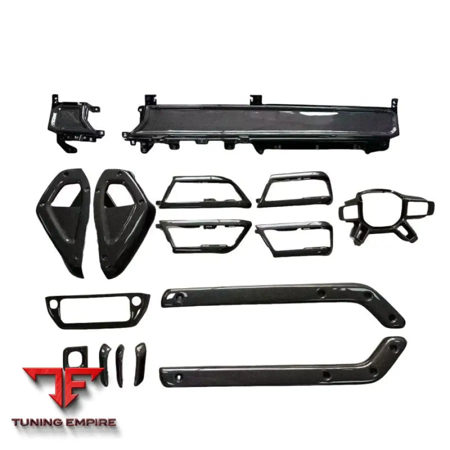 LAND ROVER DEFENDER INTERIOR DRY CARBON FIBER DASHBOARD TRIMS FIT 110 90