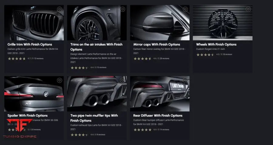 LARTE BMW X4 G02 BODY KIT