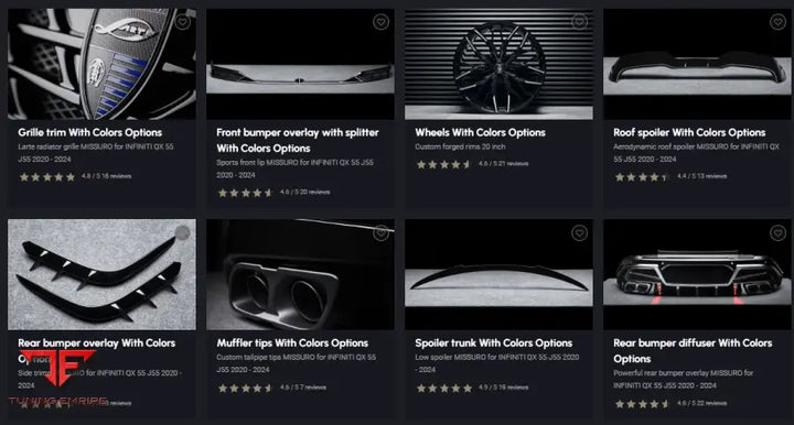 LARTE INFINITI QX55 CARBON FIBER BODY KIT