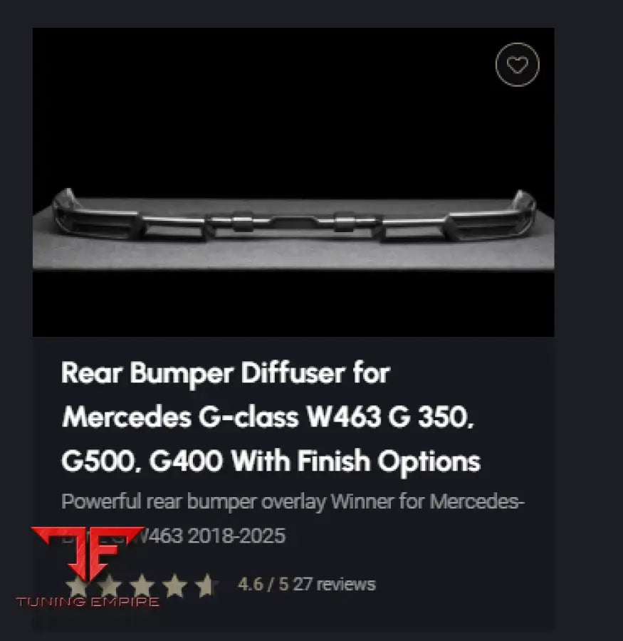 LARTE MERCEDES G-CLASS W463 BODY KIT