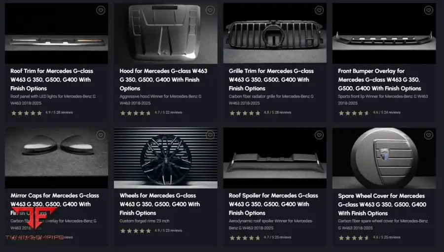 LARTE MERCEDES G-CLASS W463 BODY KIT