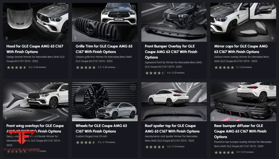 LARTE MERCEDES GLE COUPE 63 AMG BODY KIT