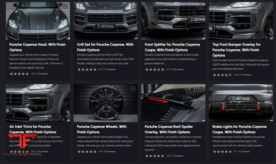 LARTE PORSCHE CAYENNE BODY KIT