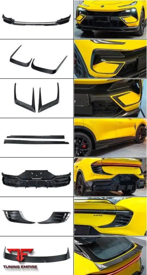 LOTUS ELETRE CARBON FIBER PARTS