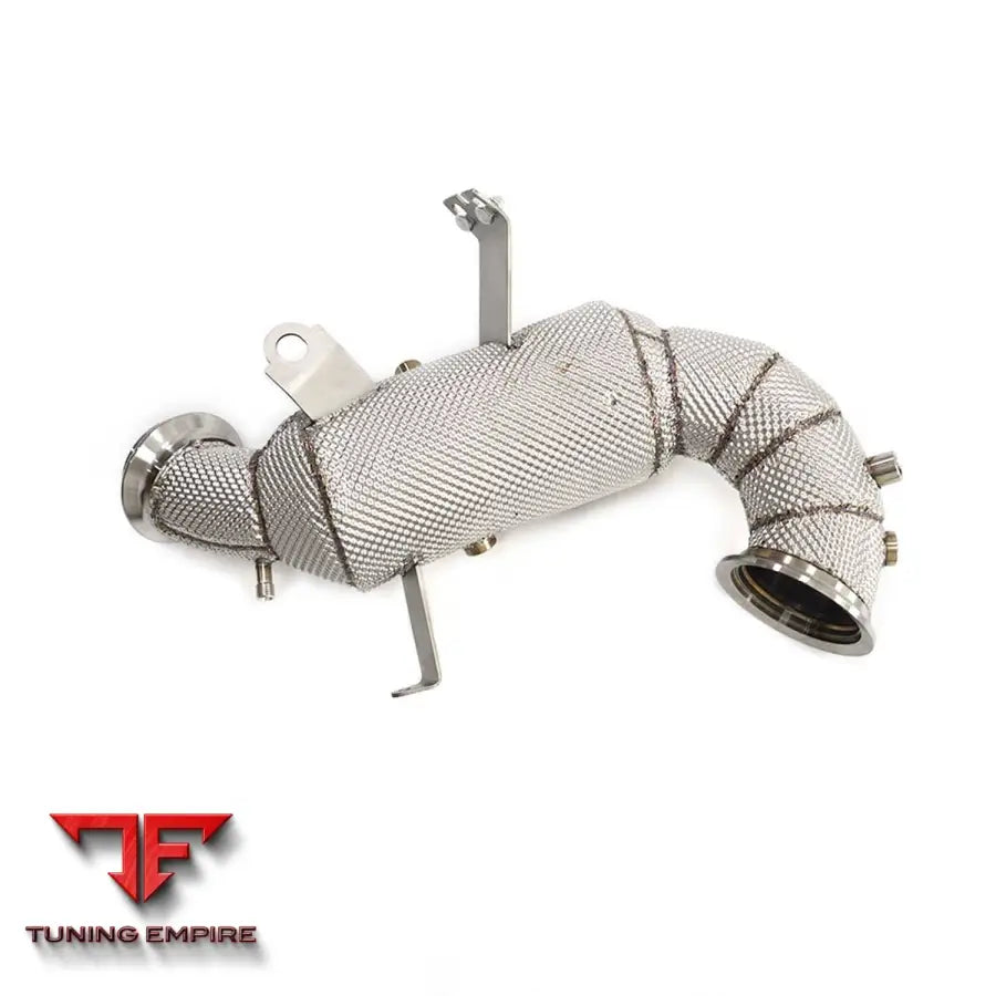 LOTUS EMIRA 2.0T STAINLESS STEEL RAZOR EXHAUST DOWNPIPE WITH HEAT SHIELD