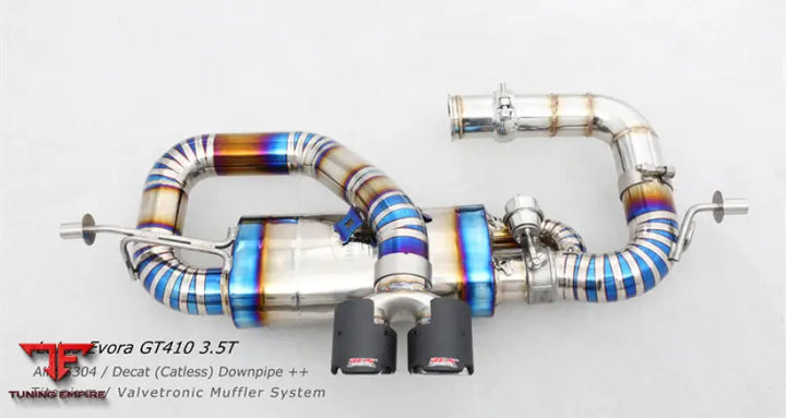 Lotus Evora 3.5T Catless Downpipe Titanium Valvetronic Exhaust System