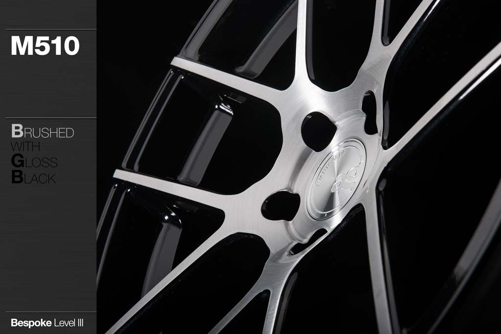 AVANT GARDE AG M510 - BRUSHED W/ GLOSS BLACK ACCENTS
