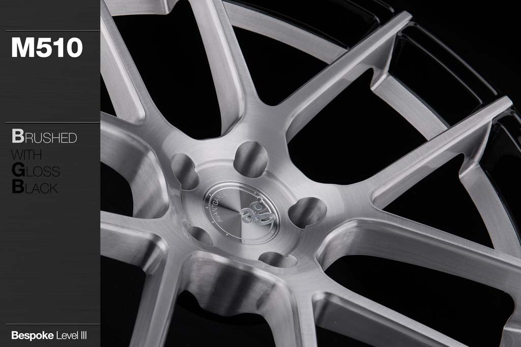 AVANT GARDE AG M510 - BRUSHED FACE W/ GLOSS BLACK ACCENTS