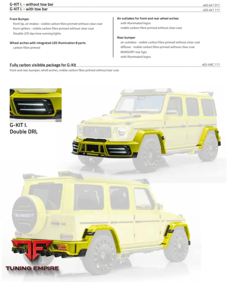 MANSORY MERCEDES-BENZ AMG G63 (W465)