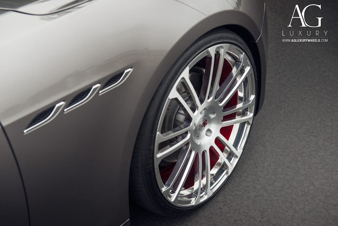 Maserati Ghibli on custom forged wheels
