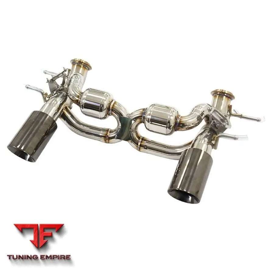 MASERATI MC20 STAINLESS STEEL CATBACK RAZOR EXHAUST WITH MUFFLER VALVE