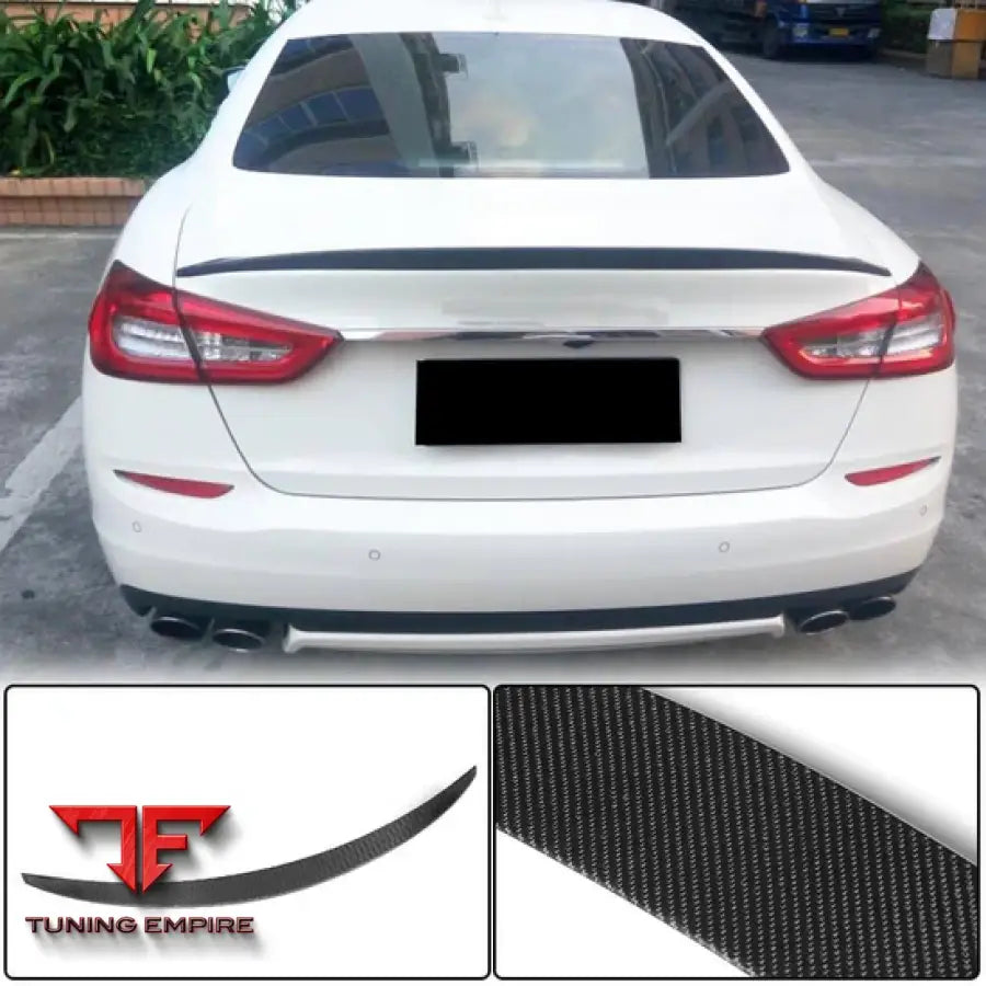 MASERATI QUATTROPORTE SEDAN CARBON FIBER REAR TRUNK SPOILER 2013-2019Y