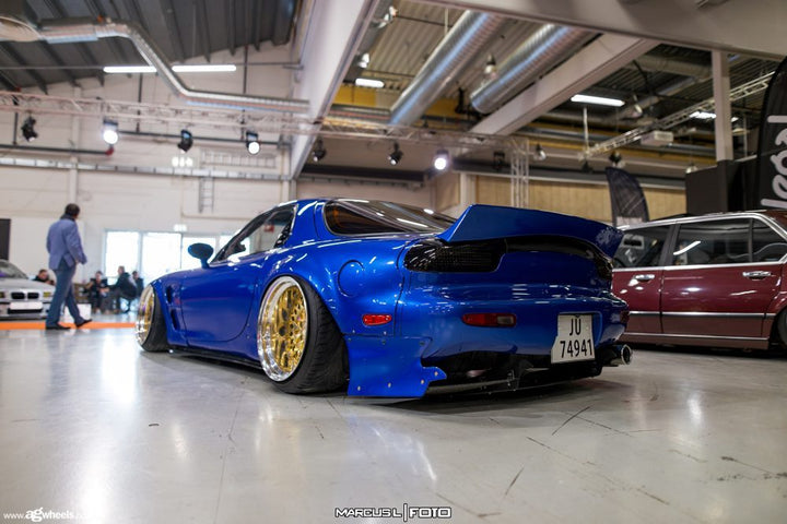 MAZDA RX-7 on custom forged wheels
