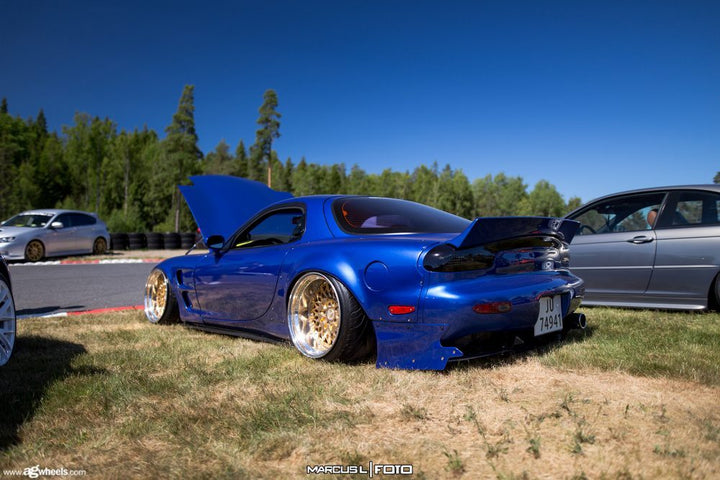 MAZDA RX-7 on custom forged wheels