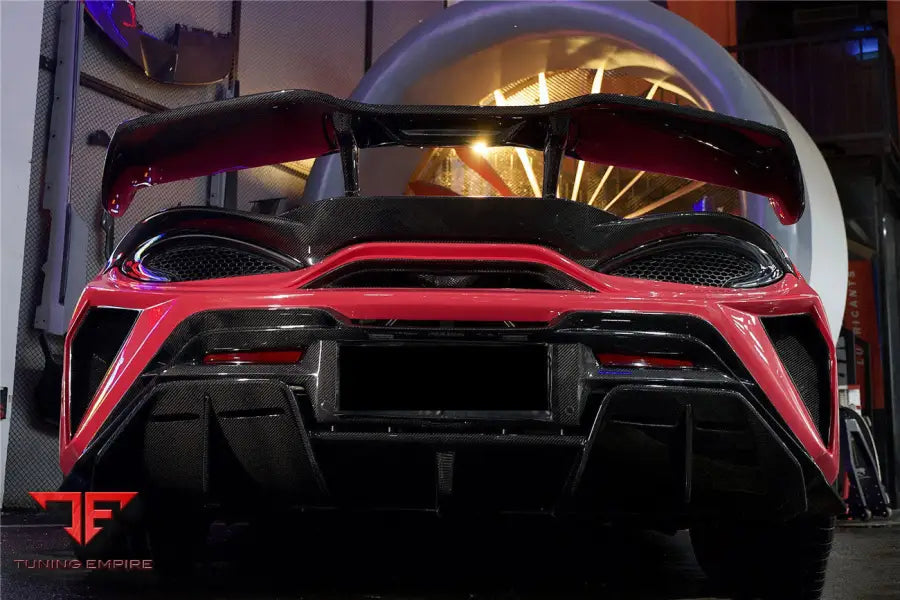 MCLAREN 540C & 570S BKSS STYLE REAR BUMPER AND WING AND ENGINE TRUNK AND EXHAUST BSD