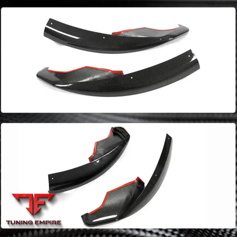 MCLAREN 570GT 570S CARBON FIBER FRONT BUMPER SPLITTERS 2015-2021Y