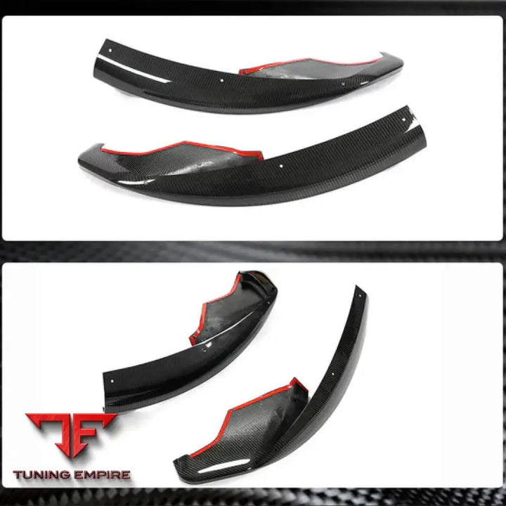 MCLAREN 570GT 570S CARBON FIBER FRONT BUMPER SPLITTERS 2015-2021Y