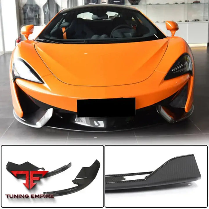 MCLAREN 570GT 570S CARBON FIBER FRONT BUMPER SPLITTERS 2015-2021Y