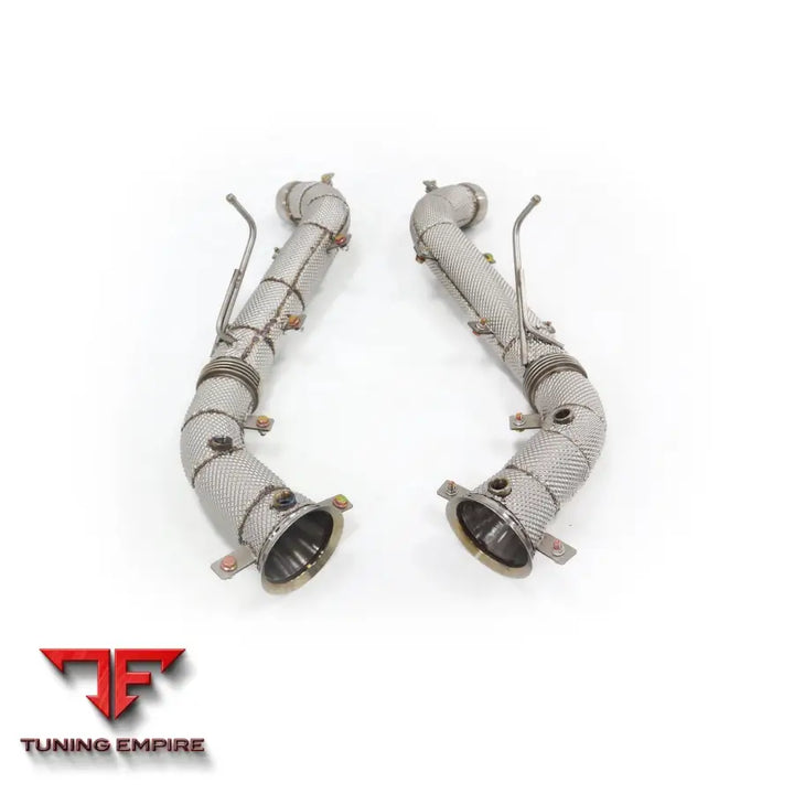 MCLAREN 570S STAINLESS STEEL RAZOR EXHAUST DOWNPIPE WITH HEAT SHIELD