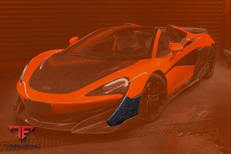 MCLAREN 600LT OEM STYLE CARBON FIBER FRONT BUMPER SIDE SPLITTER BSD