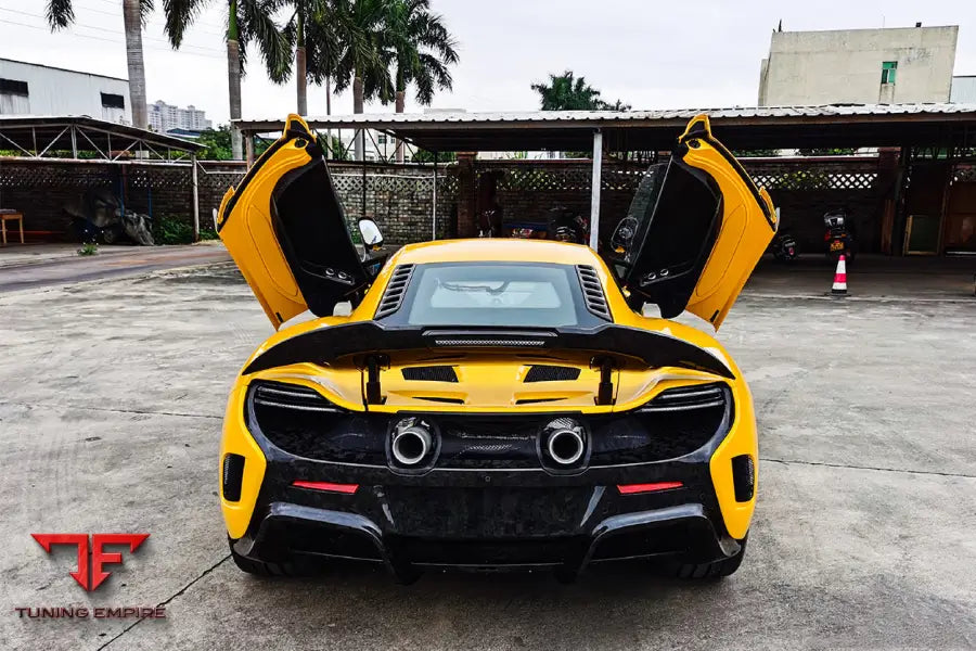 MCLAREN 650S 625C MP4 12C 675LT STYLE DRY CARBON FIBER REAR BODY KIT BSD