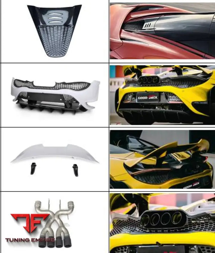 MCLAREN 720S CARBON FIBER PARTS