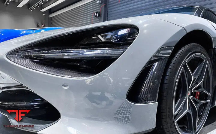 MCLAREN 720S OEM STYLE DRY CARBON FIBER HEADLIGHT INSERTS TIM REPLACEMENT BSD