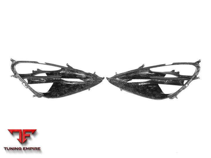 MCLAREN 720S OEM STYLE DRY CARBON FIBER HEADLIGHT INSERTS TIM REPLACEMENT BSD