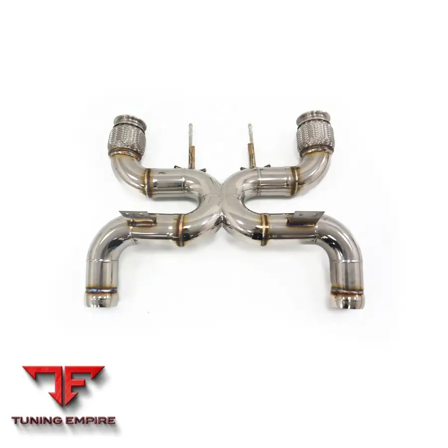 MCLAREN 720S STAINLESS STEEL CATBACK RAZOR EXHAUST WITHOUT MUFFLER VALVE