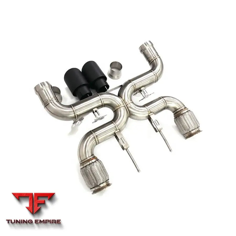 MCLAREN 720S STAINLESS STEEL CATBACK RAZOR EXHAUST WITHOUT MUFFLER VALVE