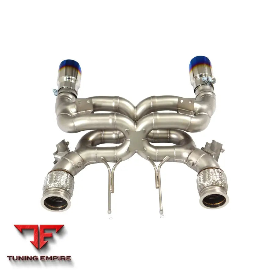 MCLAREN 720S STAINLESS STEEL RAZOR EXHAUST DUAL X-TUBE