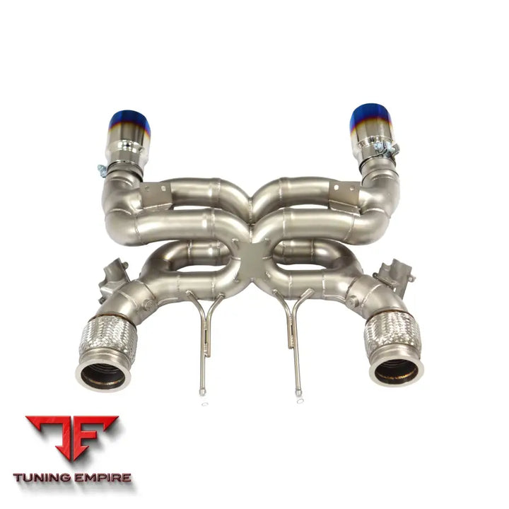 MCLAREN 720S STAINLESS STEEL RAZOR EXHAUST DUAL X-TUBE