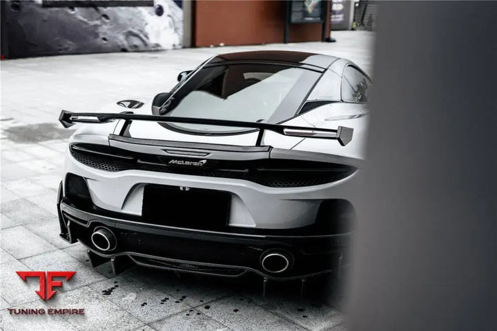 MCLAREN GT WP STYLE DRY CARBON FIBER REAR BUMPER SIDE WINGLETS BSD
