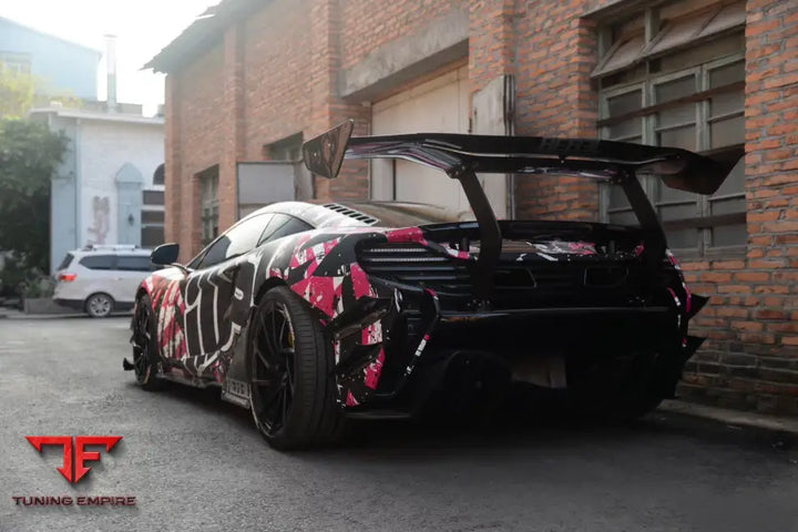 MCLAREN MP4 12C & 650S REBEL PERFORMANCE STYLE CARBON FIBER TRUNK SPOILER WING BSD
