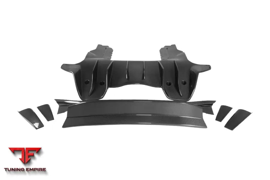 MCLAREN MP4 12C & 650S REBEL PERFORMANCE STYLE PARTIAL CARBON FIBER REAR BUMPER BSD