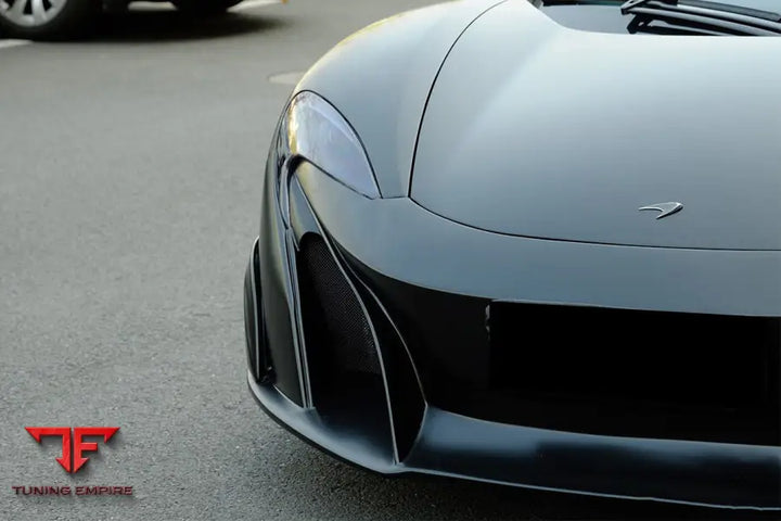 MCLAREN MP4-12C 675LT STYLE CARBON FIBER FRONT BUMPER & FENDER BSD