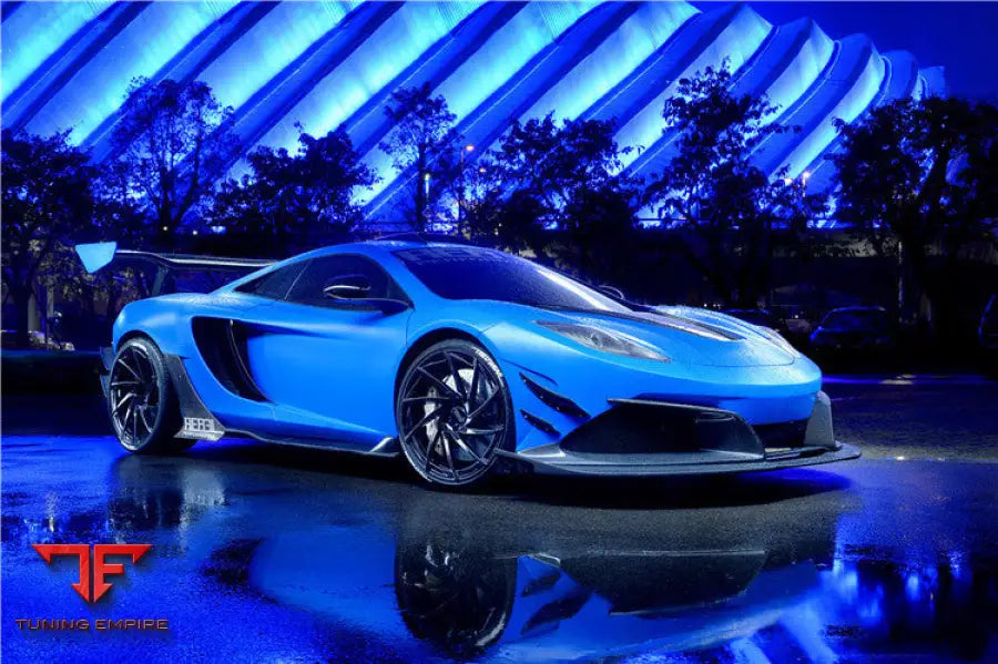 MCLAREN MP4 12C REBEL PERFORMANCE STYLE PARTIAL CARBON FIBER FRONT BUMPER WITH LIP BSD