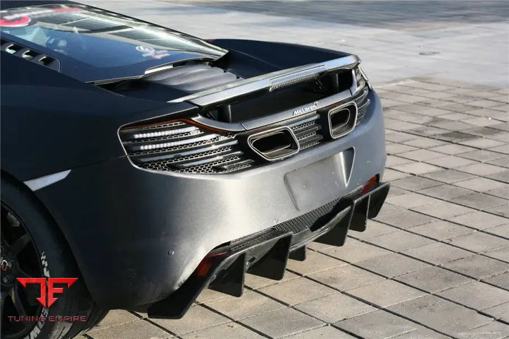 MCLAREN MP4 12C650S DP STYLE CARBON FIBER REAR DIFFUSER BSD